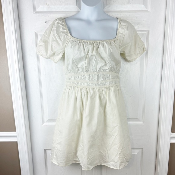 And Now This Women's Puffed-Sleeve Ruched-Waist A-Line Cottagecore Prairie Dress - Picture 1 of 11